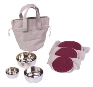 Zen Klangschalenbeutel Set mit Tasche